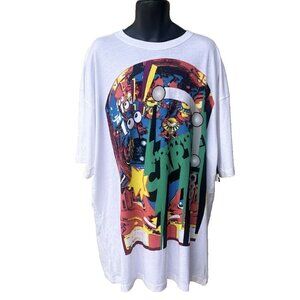 Hollywood Cartel Pin Ballen White T-Shirt Men’s Vintage 90s Size 3XL